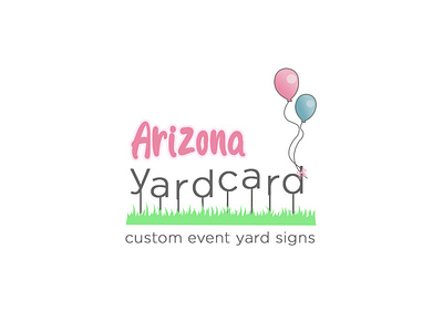 Yard Sign Business Logo Concept color graphic design logo