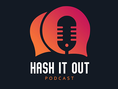 Podcast Logo branding color graphic design vector