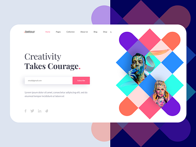 Online Art Gallery Landing Page