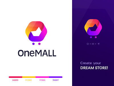 OneMall eCommerce Logo Design
