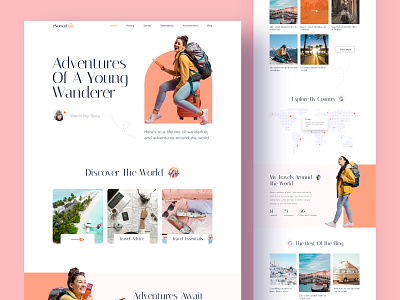 eNomad - Personal Travel Blog Template