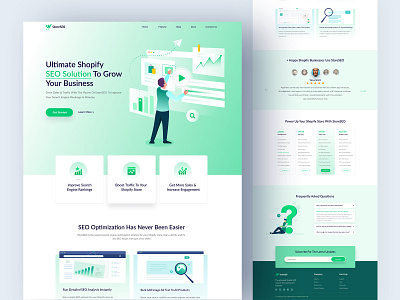 StoreSEO - Ultimate SEO Solution To Grow Your Business agency animation app branding creative design ecommerce illustration landing logo motion graphics search seo solution store template ui ux