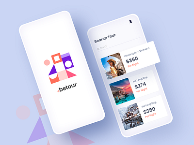 Travel App UI agency app colorful creative design flat icon illustration template tour travel typography ui ux web