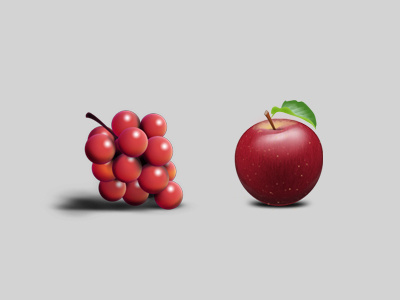 Fruit Icons apple fruit grape icon photoshop