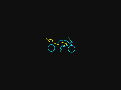 Bike Icon bike icon line icon neon