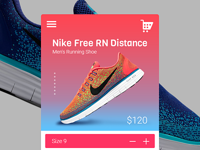 Nike Shopping App mobile nike pink shopping ui