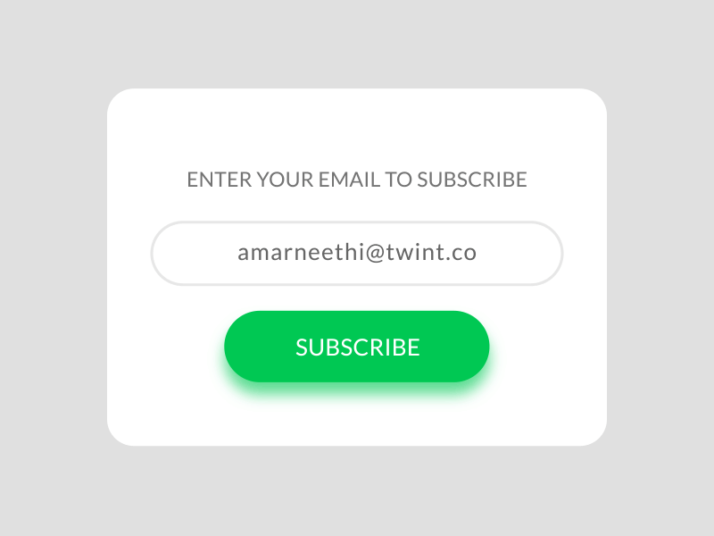 Subscribe animated animated ui app design fluent design material design ui boomerang ui design web design