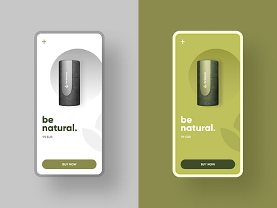 Be natural concept creative ecommerce graphic green illustration inspiration interface mobile mobile app product design product page tea ui uiux ux web design website