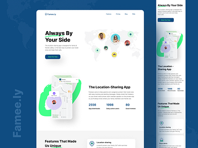 Famee.ly Landing page