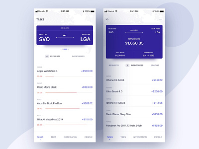 Concept for AB app app application booking app delivery app figma graphic inspiration ios app minimal mobile app travel app ui ui ux uiux