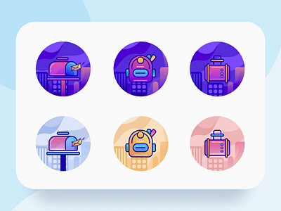 Icons Illustration app color creative figma gradient graphic icon icon design icon set icons illustration inspiration interface shape ui website