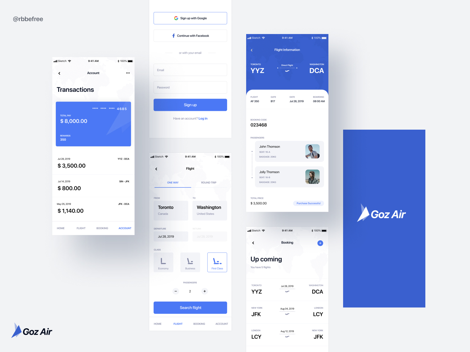Flight Booking App By Rus On Dribbble