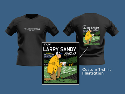 The Larry Sandy Field design graphic design illustration procreate tshirt vinyltshirt