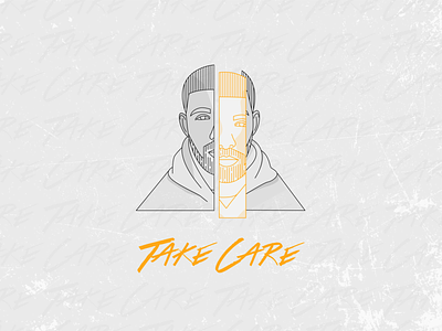 Take Care by Drake drake illustration illutrator line illustration lineart