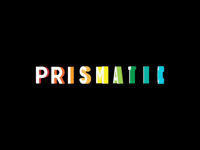 Prismatic Typography Animation