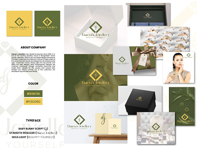 "Danya's Jewellery" Logo Project adobe illustrator adobe photoshop brand identity branding graphic design jewellery brand logo design marketing
