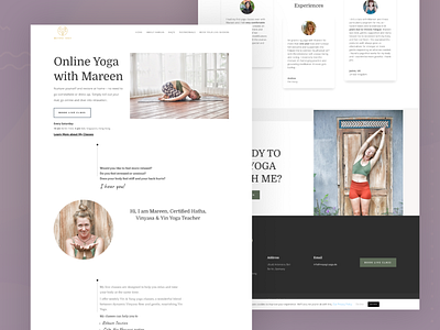 Mayogi yoga Website Landing Page Design