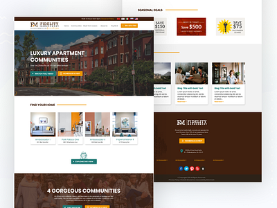 Fidelity Management Real Estate Apartment Web Design