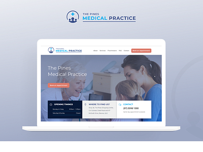 The Medical Practice Website Landing Page australia branding design figma healthcare landing page logo medical typography ui ux web website