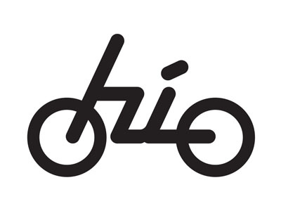 Bike Ohio bicycle bike icon illustration ohio type typography vector