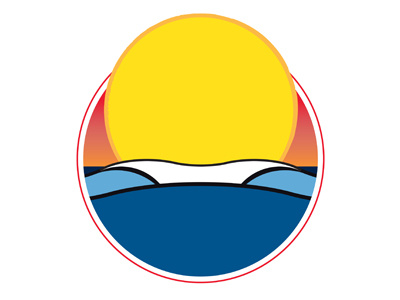 NMB Sunrise graphic icon illustration illustrator north myrtle beach south carolina sunrise vector