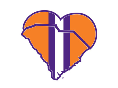 I Heart South Carolina... Tigers style clemson clemson tigers football heart i heart south carolina icon logo south carolina