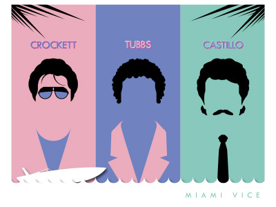 Character Of Vice 1980s 80s illustrator miami vice pop culture television vector