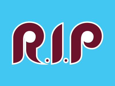 Rest in Peace Roy! baseball current events type philadelphia phillies sports tragedy typography