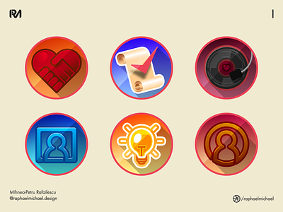 [BADGES - SET #1] | Illustration 2d artwork badge set badges design icon design icon set illustration vector