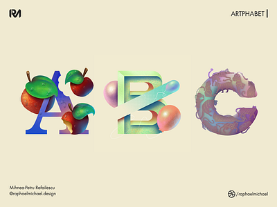 [ARTPHABET - SET #1] | Illustration 2d a artwork b c design illustration lettering letters procreate typography typography art