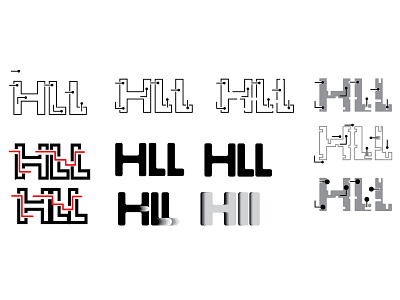 HLL Logo Sketches logistics logo proposal sketch