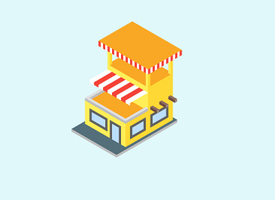 Home and Shop Isometric Design home illustrator isometric isometric design