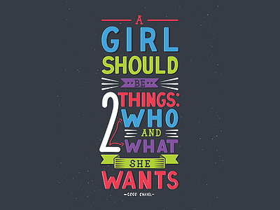 A Girl Should Be 2 Things