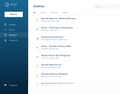 Document Authentication on Blockchain