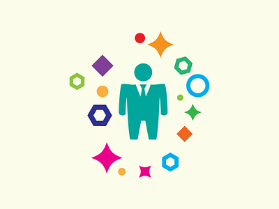 Icon businessman icon vector