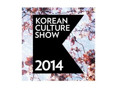 Korean Culture Show - Event graphic 1/5 branding event flower graphic icon identity korean logo logotype photography student organization