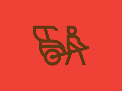 Logo design identity logo mark restaurant rickshaw