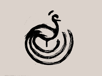 Logo concept branding identity lettering logo mark peacock sketch