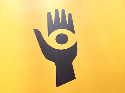 The Hand brand eye hand icon illustration logo