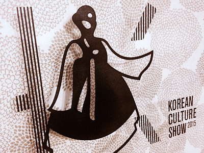 Korean Culture Show 2015 - Event graphic branding event graphic hanbok identity illustration korean logo student organization