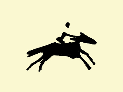 Horse and rider editorial equestrian horse horse riding illustration racing sketch