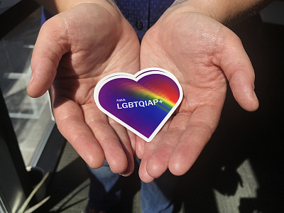LGBTQIAP+ Stickers brand design diversity lgbtq pride sticker