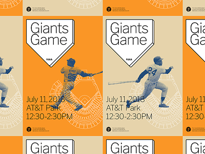Giants Game baseball poster sfgiants