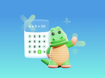 Daily UI - Challenge 4 calculator claymorphism dailyui dailyuichallenge design figma interaction kids ui ux