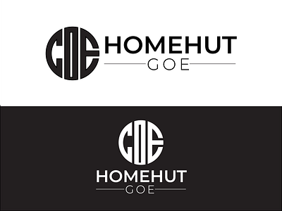 Homehut Minimal G.O.E Lgo Design Concept 3d animation brand brand identity brand simple logo branding branding logo design graphic design homehut brand homehut logo homehut logos homehut simple illustration logo logo design ui