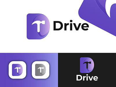 Drive-modern-Letter-Logo-Design Concept