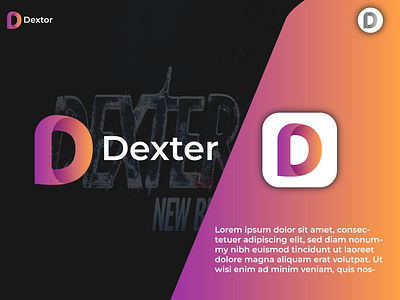 Dexter-Modern Minimalist Letter LogoDesign Concept 3d animation brand brand identity branding d letter logo design dexter logo graphic design illustration letter logo logo minimalist logo modern logo ui