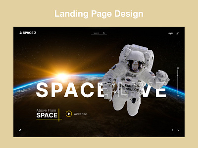 Space landing page design 3d animation app branding design graphic design illustration logo motion graphics typography ui ux vector