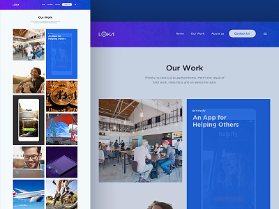 Loka Website Redesign design mobile apps mobile work our work redesign web website website redesign