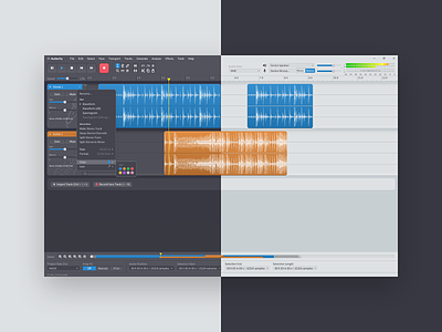 Audacity Visual Redesign audacity audio audio editor creative tools figma opensource redesign ui design